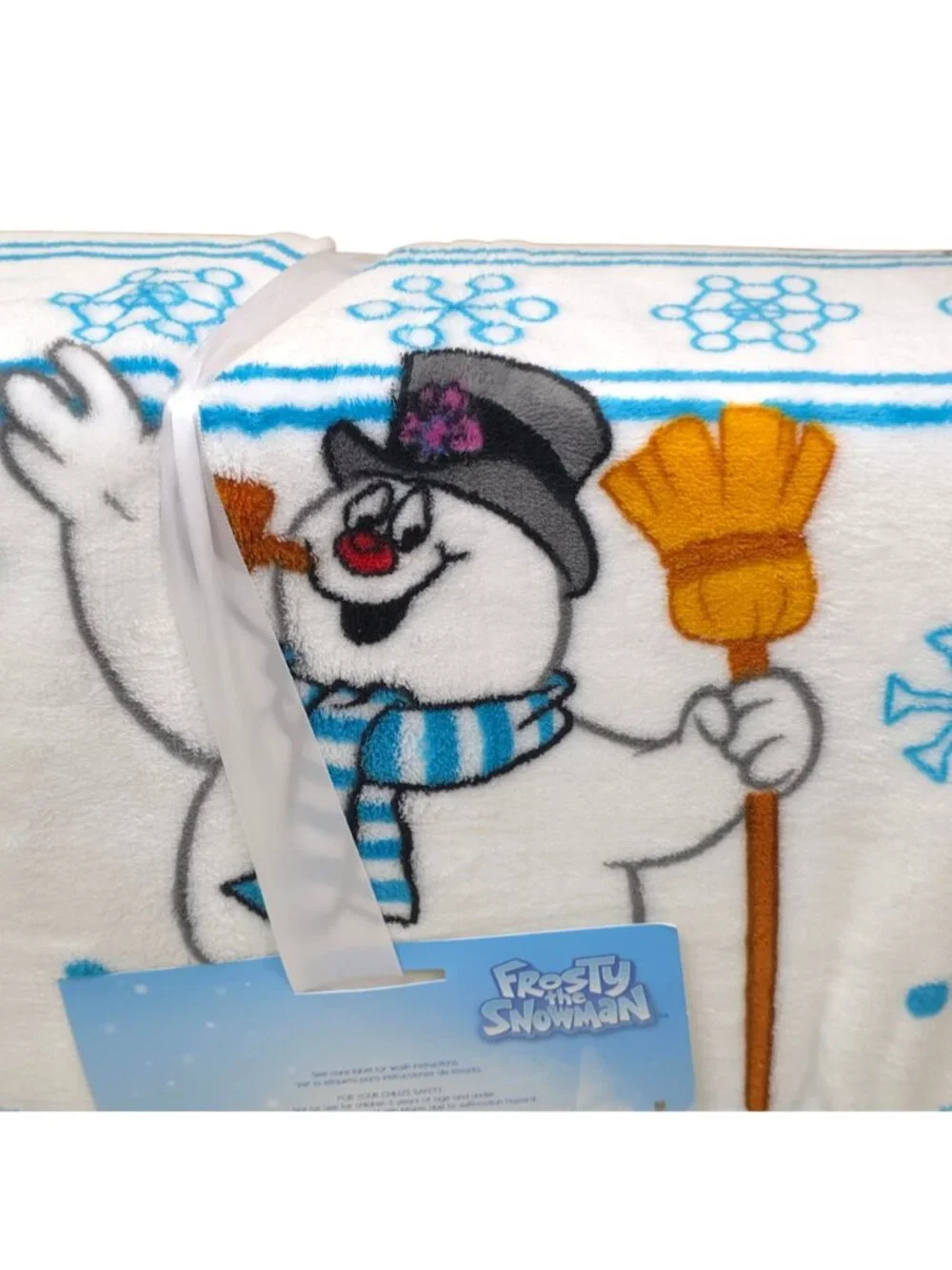 Frosty The Snowman Plush Twin Blanket 60